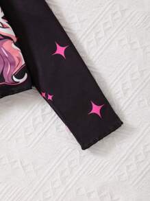 SHEIN Young Girl Figure Graphic Tee - White - View 4