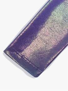 Cô Gái Trẻ Khối màu Hoạt động Áo liền quần chặt - Màu tím - Xem 3