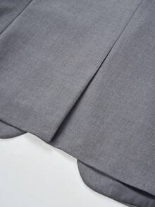 Manfinity Mode 男士1入組單釦西裝外套 - 灰色 - 查看 5