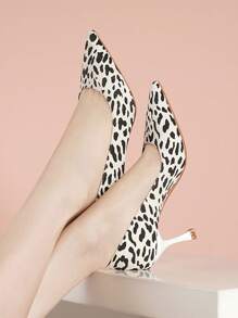 Escarpins À Talons Hauts Pour Femmes - Preto e Branco - Ver 5
