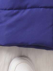 Young Boy Colorblock Hooded Padded Coat - Multicolor - View 5