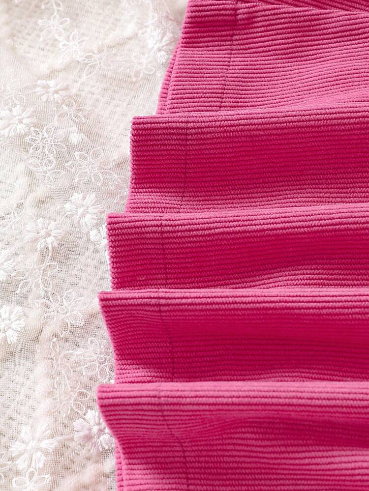 Baby Girl Gingham Print Bow Front Cami Top & Split Hem Skirt & Tee