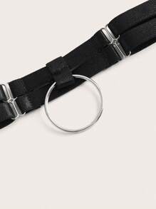 SHEIN Cut-out Pom Pom Decor Bra With Choker