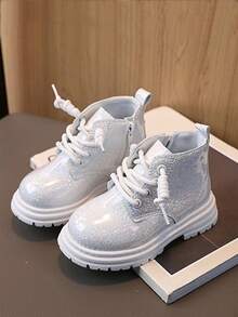 Botas de niños de moda con cómodo exterior toda la temporada - Blanco - Ver 2