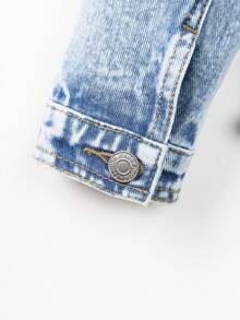 女童（大）牛仔夾克 & 外套 - 中等水洗藍 - 查看 7