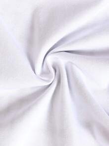 Bé trai sơ sinh Đồ họa Khẩu hiệu Áo liền quần chặt - trắng - Xem 4