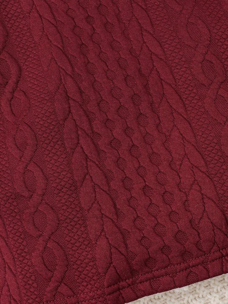 Baby Girl Contrast Lace Flare Sleeve Dress