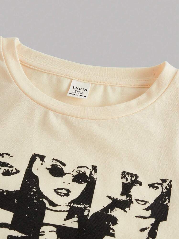 בנות עשרה דמות גרפית חולצות טי - משמש - ראה 5