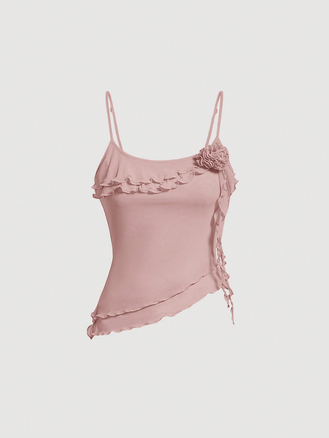 Frill trim cami top
