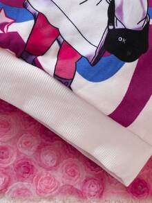 Áo hoodie & quần thể thao họa tiết hoạt hình bé gái - Nhiều màu - Xem 4