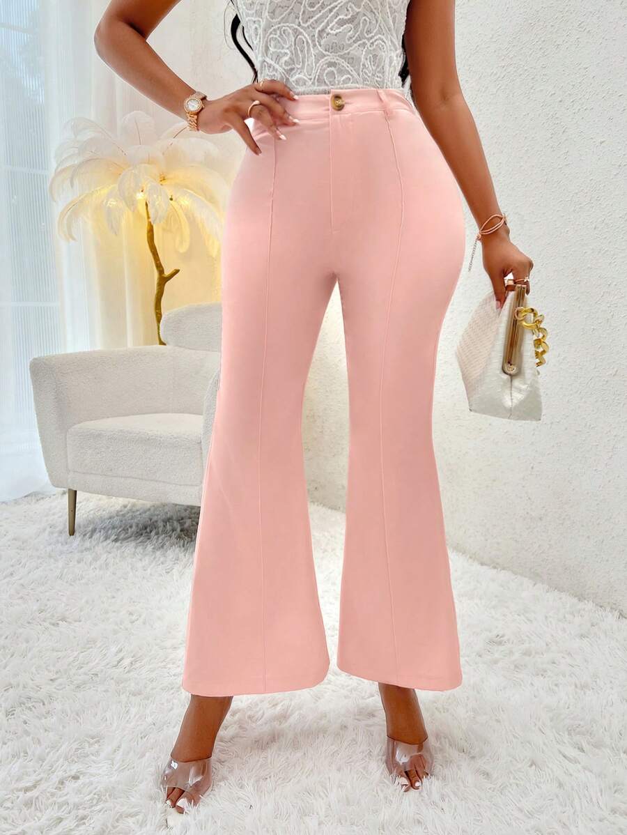 Zolique Chân bùng Quần tây - Hồng - Xem 1