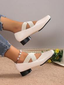 女性芭蕾舞鞋,輕便和舒服的 - 米色 - 查看 3