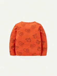 Cozy Pixies Baby Boy 2pcs Cartoon Graphic Tee - White - View 2