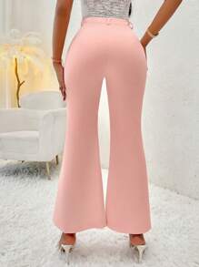 Zolique Chân bùng Quần tây - Hồng - Xem 2