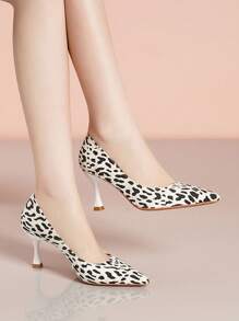 Escarpins À Talons Hauts Pour Femmes - Preto e Branco - Ver 2