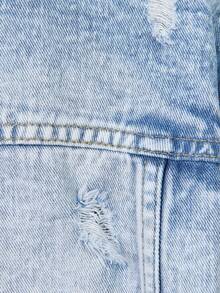 女童（大）牛仔夾克 & 外套 - 中等水洗藍 - 查看 6