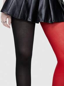 ROMWE Avant 1pair Women Two Tone Costume Tights - Multicolor - View 7