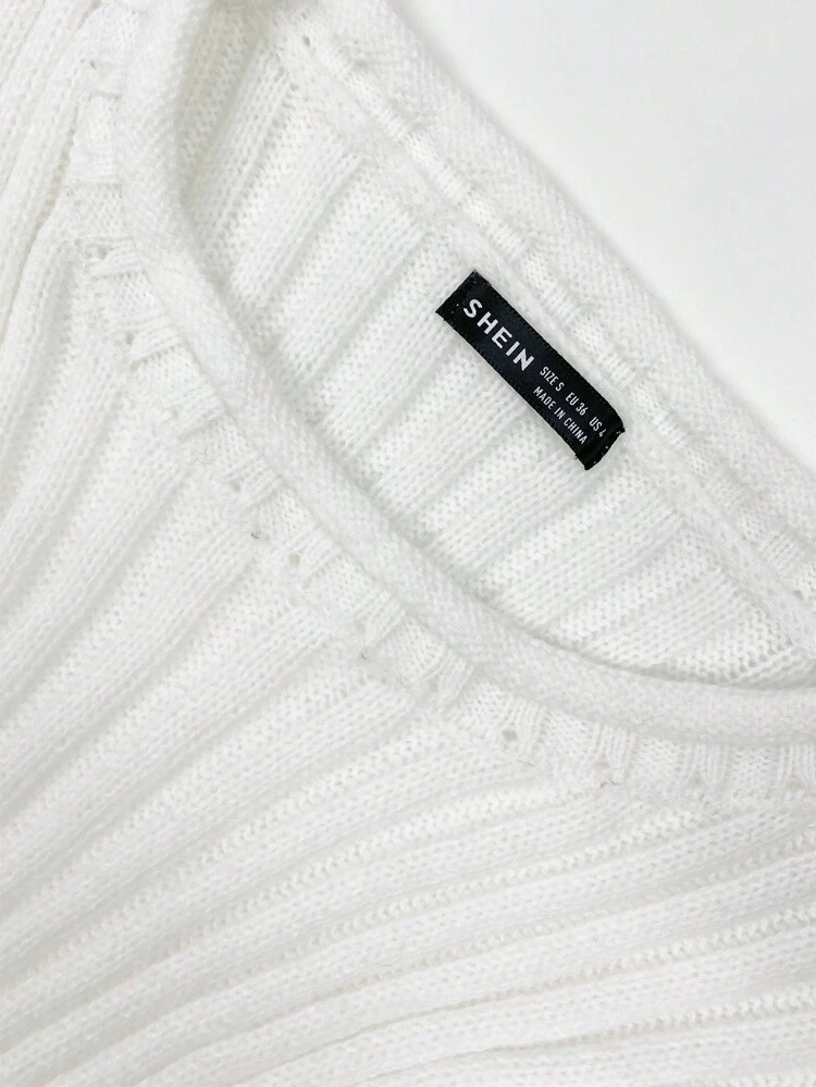 Solid Cable Knit Pullover Fall Winter Sweater