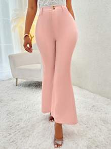 Zolique Chân bùng Quần tây - Hồng - Xem 6