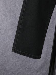 SHEIN Tween Boy Tiger & Letter Graphic Jeans - Black - View 6