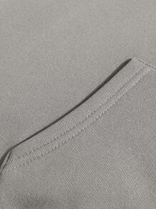 INAWLY Slogan And Cat Print Thermal Hooded Sweatshirt Why Are U Looking At Me Graduation,Back To School,Graduation,Teacher For Women,Back To School Pullover Fall Sweatshirt - Grey - View 4