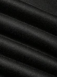 Cậu bé Tween In Địa lý áo có mũ Cái cổ Lót nhiệt Áo nỉ - màu đen - Xem 4