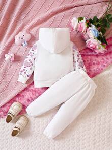 Áo hoodie & quần thể thao họa tiết hoạt hình bé gái - Nhiều màu - Xem 2