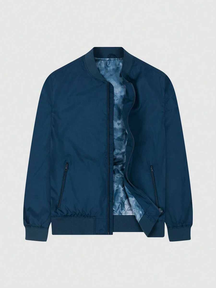 MADHERO Men's Long Sleeve Bomber Jacket, Lightweight Slim Fit Softshell Windbreaker, Autumn