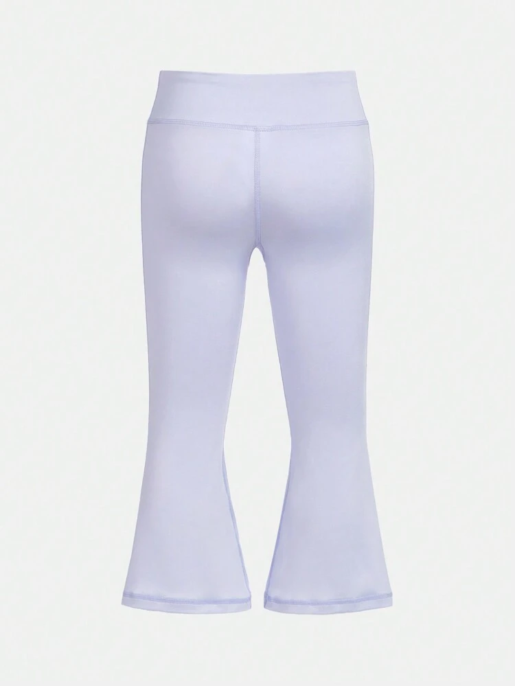 Young Girl Solid Flare Leg Active Pants