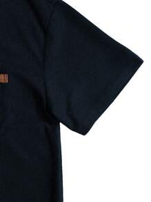 Manfinity Homme Men Contrast Trim Pocket Patched Tee