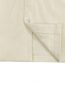 Manfinity Homme Men's Loose Fit Contrast Collar Drop Shoulder Jacket With Flap Pockets - Apricot - View 4