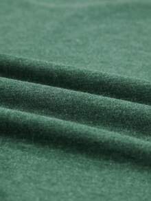 CILKOO Áo thun tay Raglan cổ chữ V - màu xanh lá - Xem 5