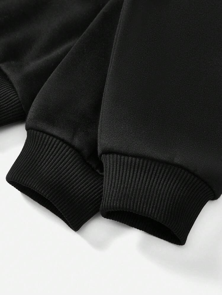 Infant Boys' Casual Cartoon Printed Long Sleeve Round Neck Sweatshirt, Suitable For Autumn And Winter