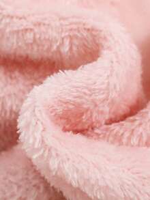 SHEIN 女嬰前蝴蝶結網紗邊洋裝 - 粉色 - 查看 3