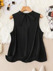 Celure Hơn Ngọc trai đính cườm Không tay Áo - màu đen - Xem 2