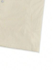 Manfinity Homme Men's Loose Fit Contrast Collar Drop Shoulder Jacket With Flap Pockets - Apricot - View 5