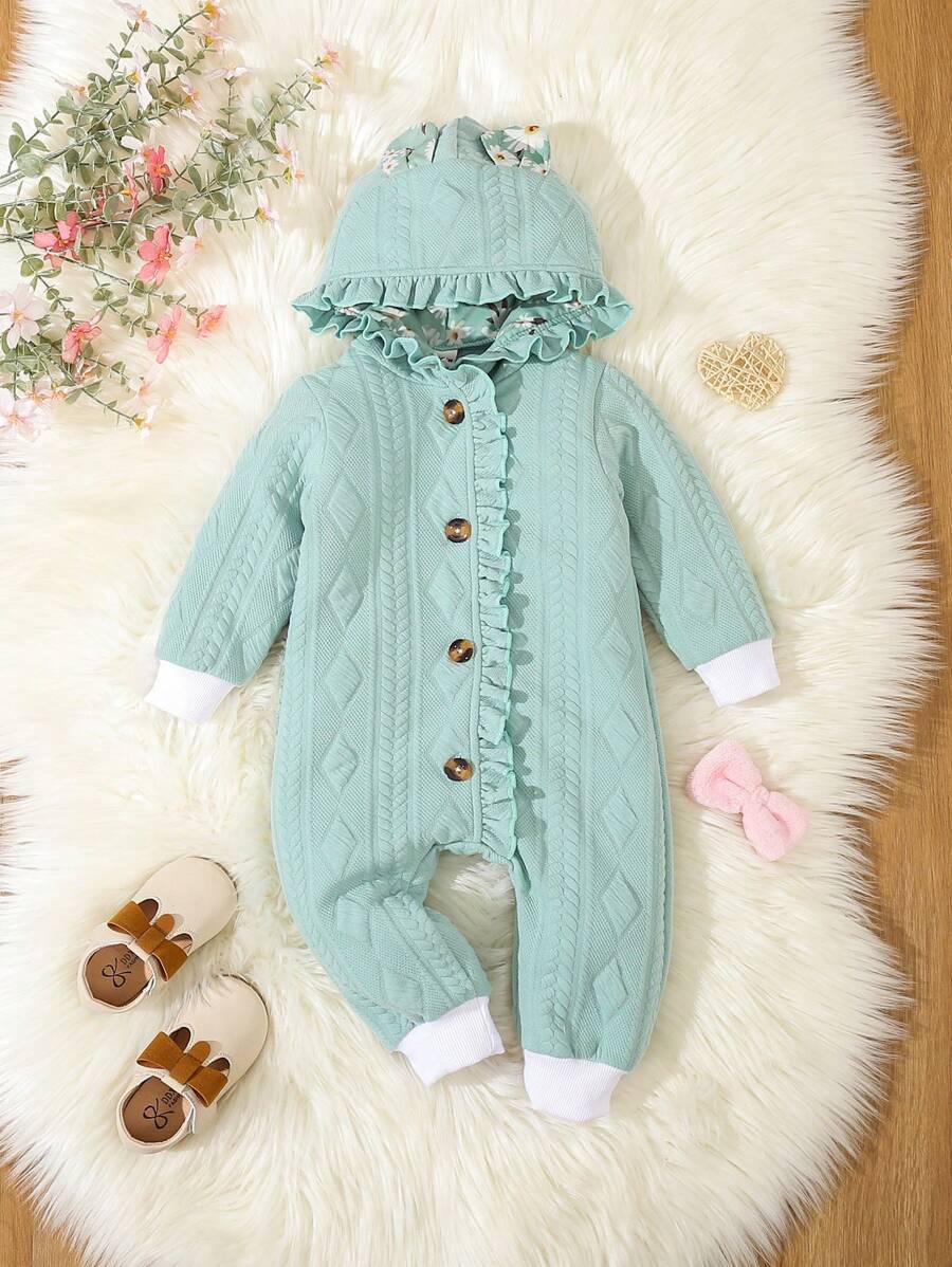 Áo liền quần bé gái - màu xanh lá - Xem 1