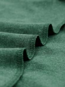 CILKOO Áo thun tay Raglan cổ chữ V - màu xanh lá - Xem 8