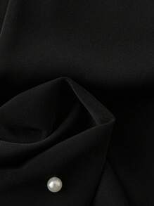 Celure Hơn Ngọc trai đính cườm Không tay Áo - màu đen - Xem 4