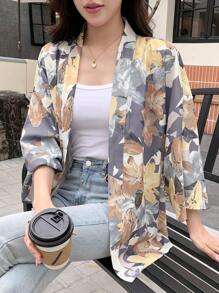 DAZY 滿版印花開門襟襯衫