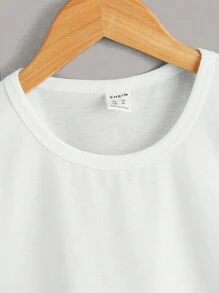 SHEIN Tween Boy 3 chiếc Áo ba lỗ cổ tròn nhiều màu thông thường và đa năng - Nhiều màu - Xem 7