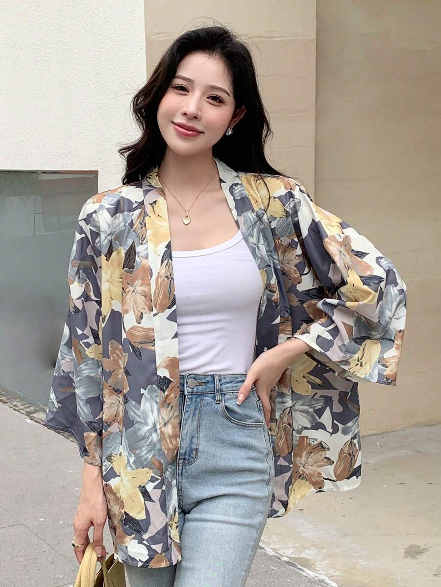 DAZY 滿版印花開門襟襯衫