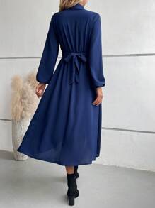 SHEIN Clasi 女士連衣裙 - 寶藍色 - 查看 2