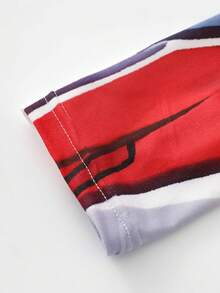 Manfinity Men Graphic Tee & Leggings - Blue - View 3