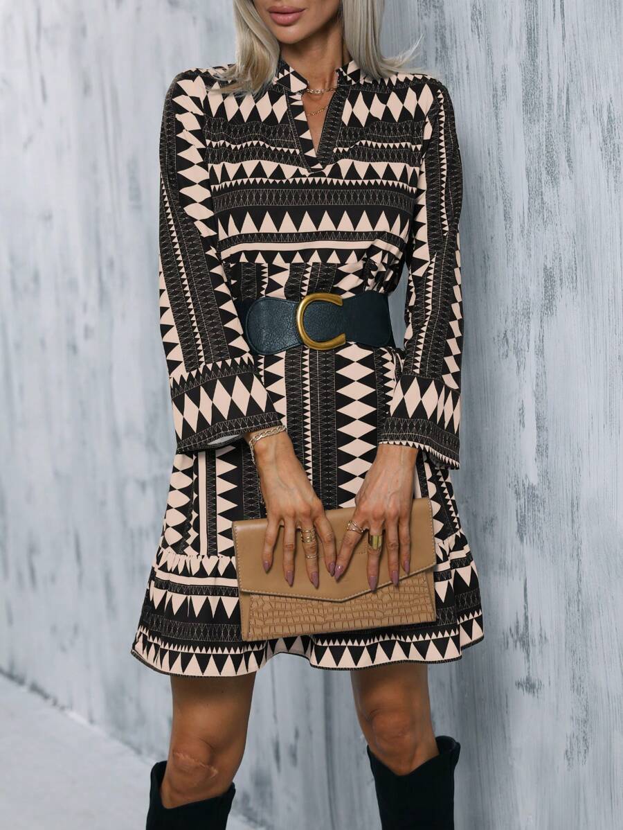 SHEIN LUNE Đầm - Màu Khaki - Xem 1