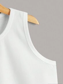 SHEIN Tween Boy 3 chiếc Áo ba lỗ cổ tròn nhiều màu thông thường và đa năng - Nhiều màu - Xem 3