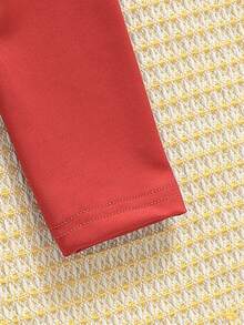 SHEIN 男嬰卡通刺繡流蘇邊連身褲和帽