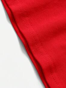 男嬰聖誕圖案T恤 - 紅色 - 查看 6