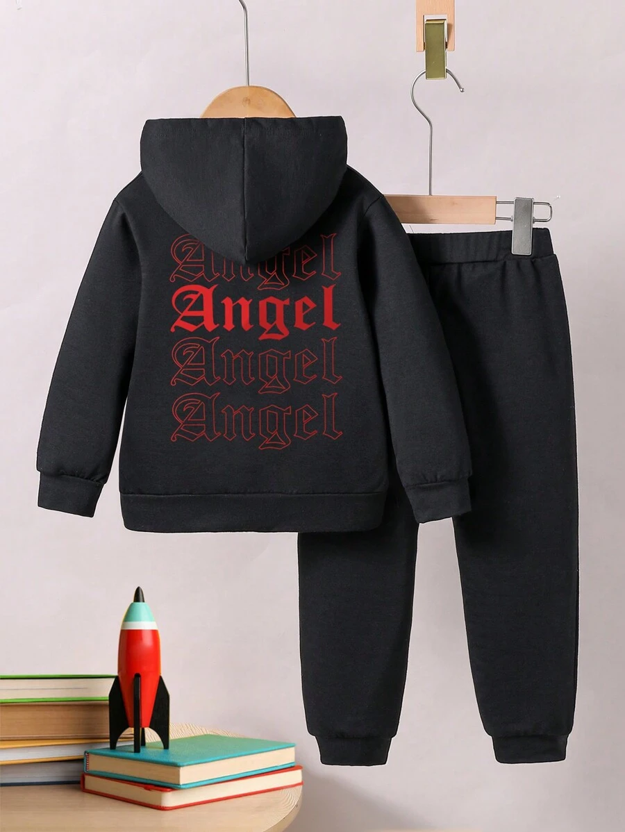 Conjuntos de Niños (3-7) - Negro - Ver 1