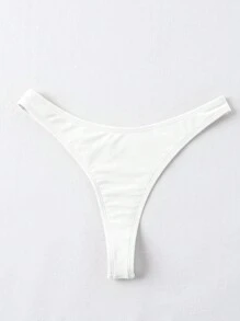 Swim Basics Solid High Cut Bikini Bottom,Summer Beach